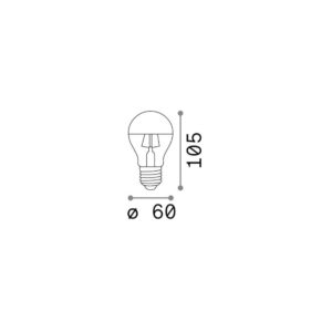 E27 GOCCIA 08W 3000K CRI80 CROMO – 1-ID123882