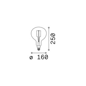 E27 GLOBO D160 04W 1800K AMBRA – 1-ID129877