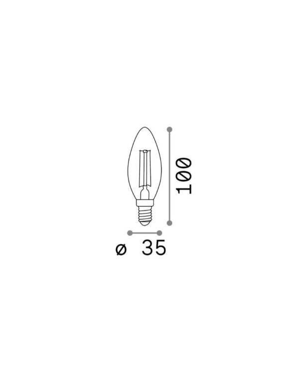E14 OLIVA 4W 2200K CRI80 AMBRA – 1-ID151649