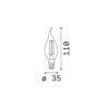 E14 CANDELA 4W 2200K CRI80 AMBRA – 1-ID151663