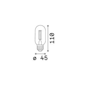 E27 BOMB 4W 2200K CRI80 AMBRA – 1-ID151700
