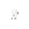 E27 SFERA 6W 3000K CRI80 BIANCO – 1-ID151755