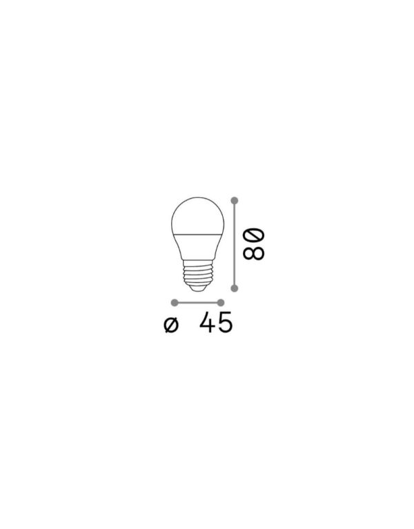E27 SFERA 6W 3000K CRI80 BIANCO – 1-ID151755