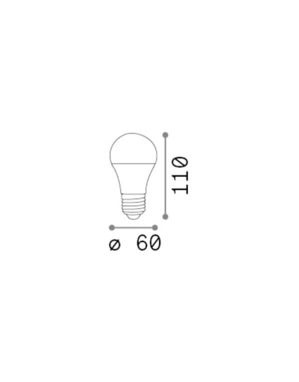E27 GOCCIA 09W 3000K CRI80 BIANCO – 1-ID151762