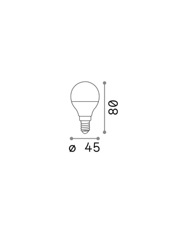 E14 SFERA 6W 4000K CRI80 BIANCO – 1-ID151946