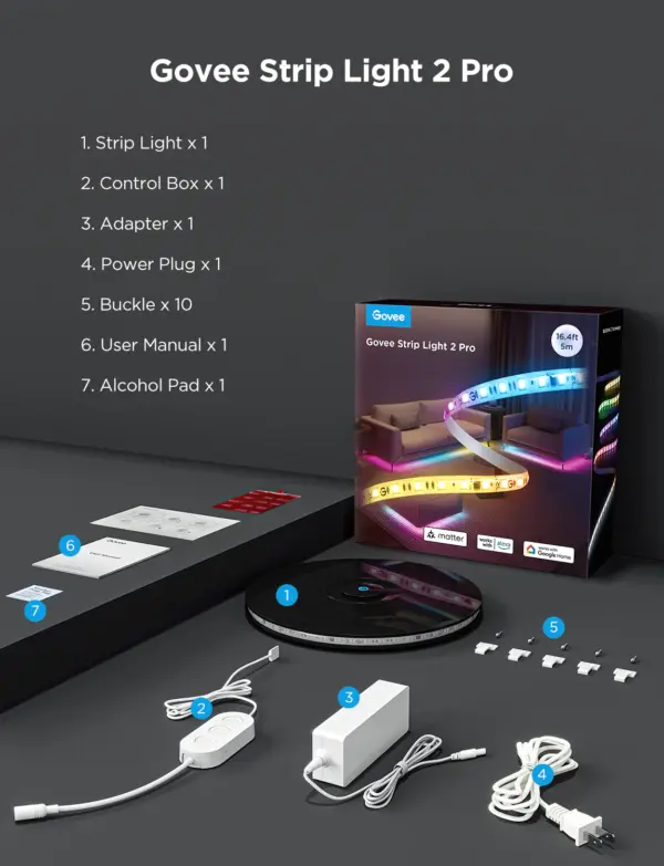 Strip Light 2 Pro (5m) H61F5 Govee 1.SH.01.G064
