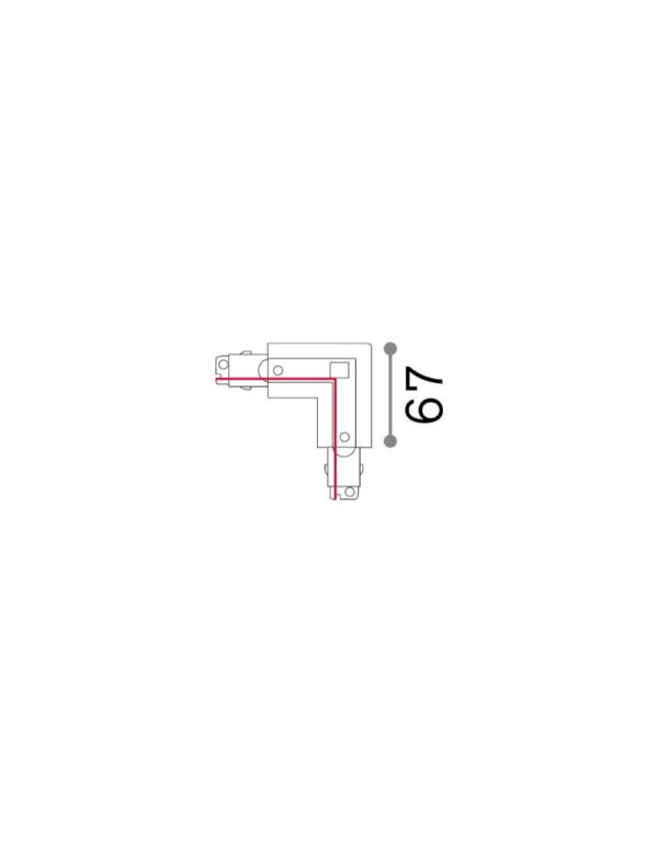 LINK 3-PHASE TRIMLESS L-CONNECTOR RIGHT ON-OFF BK – 1-ID169729