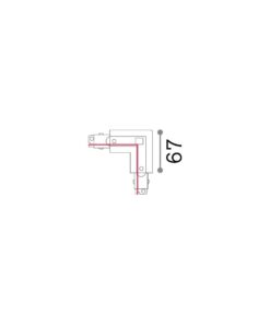 LINK 3-PHASE TRIMLESS L-CONNECTOR RIGHT ON-OFF WH – 1-ID169736