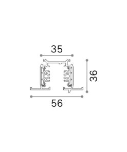 LINK 3-PHASE TRIM PROFILE 2000 mm ON-OFF BK – 1-ID188027