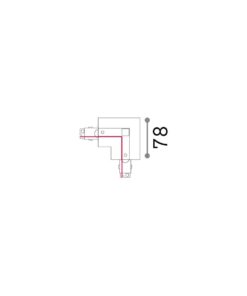 LINK 3-PHASE TRIM L-CONNECTOR RIGHT ON-OFF BK – 1-ID188102