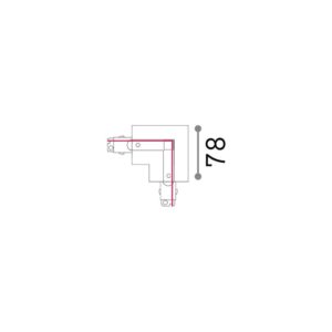 LINK 3-PHASE TRIM L-CONNECTOR LEFT ON-OFF WH – 1-ID188119