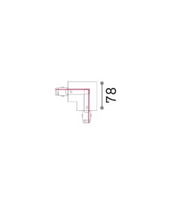 LINK 3-PHASE TRIM L-CONNECTOR LEFT ON-OFF BK – 1-ID188126