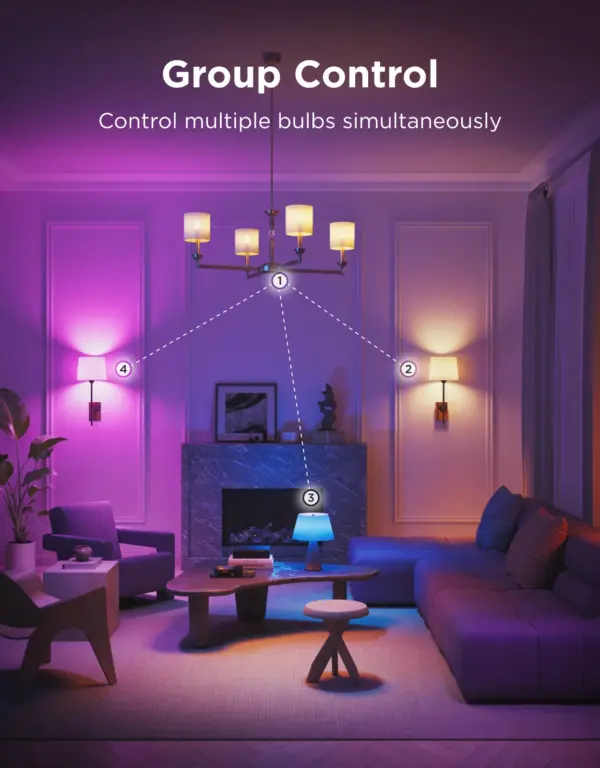 RGBWW Smart Wi-Fi LED Λάμπα Κερί Ε14 (2 pack) B600C Govee 1.SH.01.G072