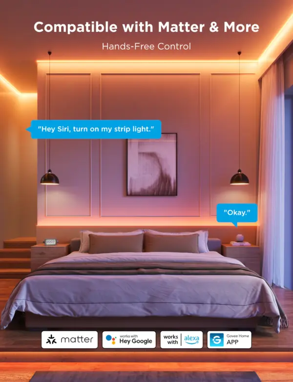 Wi-Fi Smart Σετ Ταινίας LED COB RGBIC 5m  H61E5 Govee 1.SH.01.G059