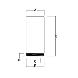 ΚΥΛΙΝΔΡΟΣ ΑΚΡΥΛΙΚΟΣ Φ109 Η230 ΟΠΑΛ ACRILUX – 2-AR210310040