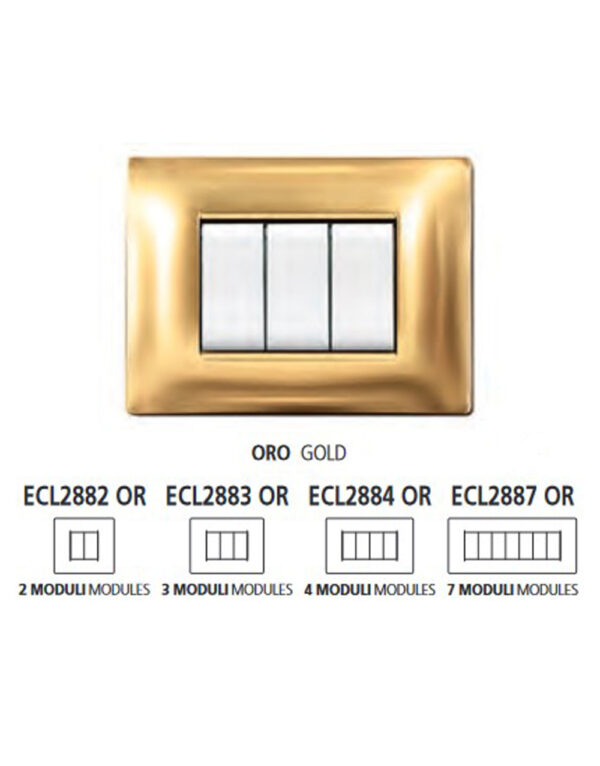 ΠΛΑΚΑ MYLIFE Q 2Μ ΧΡΥΣΟ – 2-ECL2882OR