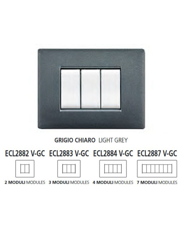 ΠΛΑΚΑ MYLIFE Q 2Μ ΒΟΥΛΚ. ΓΚΡΙ ΑΝΟΙΚΤΟ – 2-ECL2882V-GC