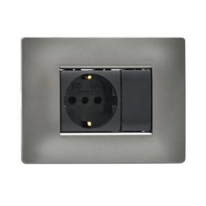 ΠΛΑΚΑ MYLIFE Q 3Μ ΑΛΟΥΜ ΣΚΟΥΡΟ – 2-ECL2883AN