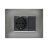 ΠΛΑΚΑ MYLIFE Q 3Μ ΑΛΟΥΜ ΣΚΟΥΡΟ – 2-ECL2883AN