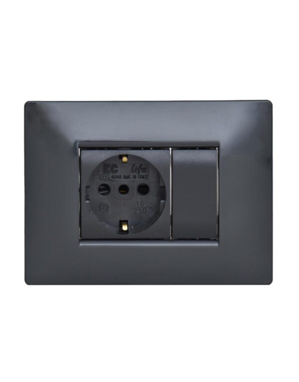 ΠΛΑΚΑ MYLIFE Q 3Μ ΣΚΟΥΡΟ ΓΚΡΙ – 2-ECL2883GS