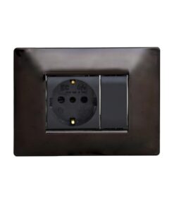 ΠΛΑΚΑ MYLIFE Q 3Μ ΜΑΥΡΟ ΜΕΤΑΛΛΙΚΟ – 2-ECL2883MB