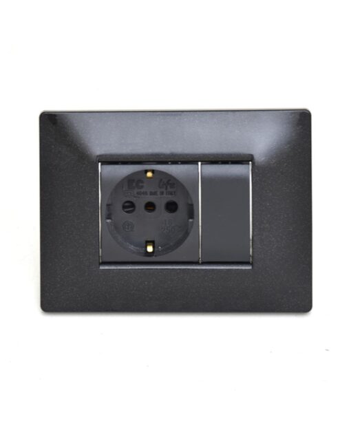 ΠΛΑΚΑ MYLIFE Q 3Μ ΜΑΥΡΟ – 2-ECL2883N