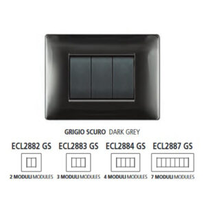ΠΛΑΚΑ MYLIFE Q 4Μ ΣΚΟΥΡΟ ΓΚΡΙ – 2-ECL2884GS