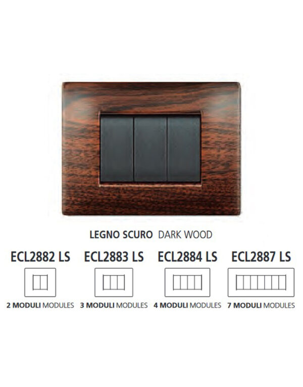 ΠΛΑΚΑ MYLIFE Q 4Μ ΞΥΛΟ ΣΚΟΥΡΟ – 2-ECL2884LS