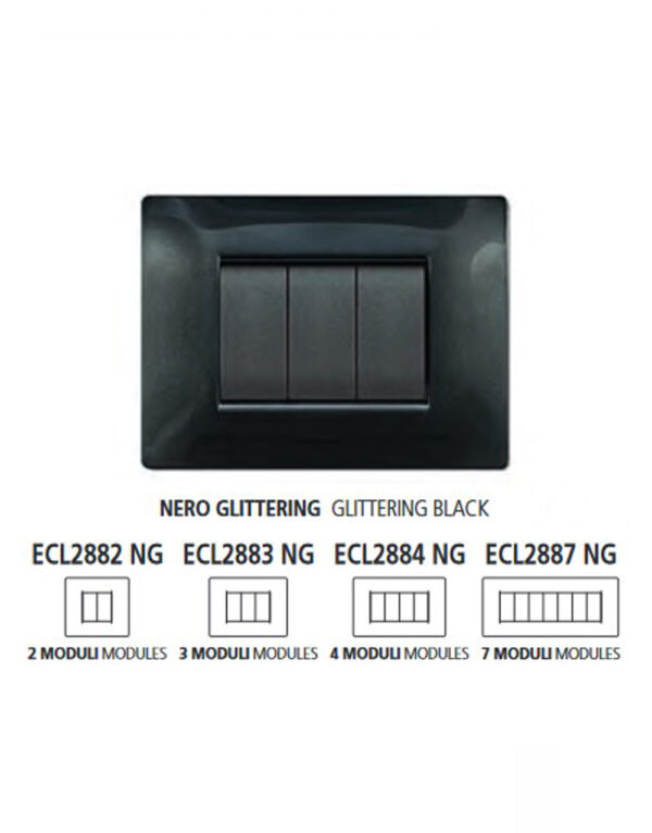 ΠΛΑΚΑ MYLIFE Q 4Μ ΜΑΥΡΟ ΓΥΑΛΙΣΤΕΡΟ – 2-ECL2884NG