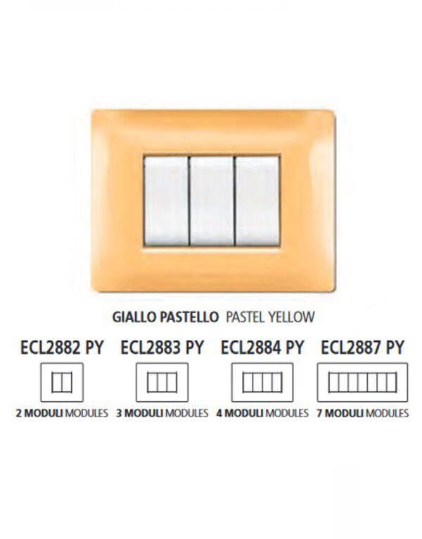 ΠΛΑΚΑ MYLIFE Q 7Μ ΚΙΤΡΙΝΟ ΠΑΣΤΕΛ – 2-ECL2887PY
