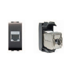 ΑΝΘΡΑΚΙ ΠΡΙΖΑ RJ45 CAT5 FTP – 2-ECL4085