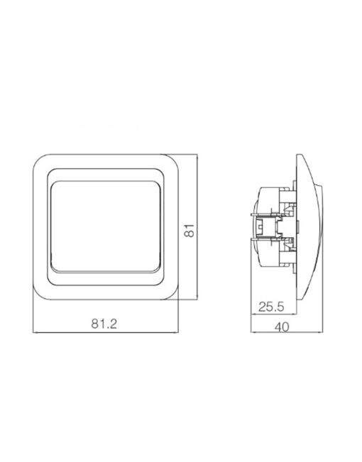 Silvia Medium – White 50 x 41 cm – 1-UM2007
