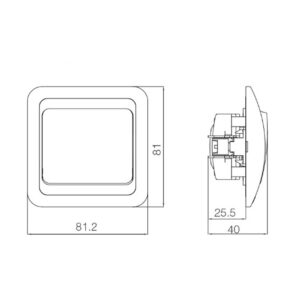 Silvia Medium – White 50 x 41 cm – 1-UM2007