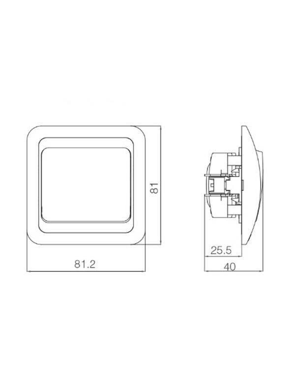Silvia Medium – White 50 x 41 cm – 1-UM2007