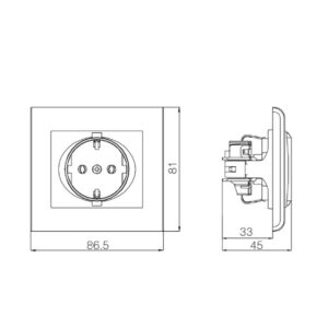 Eos Medium white O 45 x 30 cm – 1-UM2010