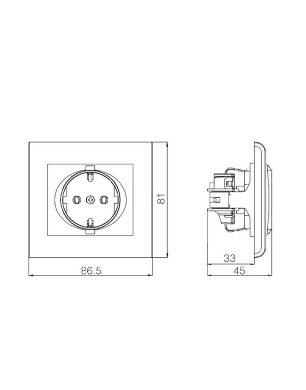 Eos Medium white O 45 x 30 cm – 1-UM2010