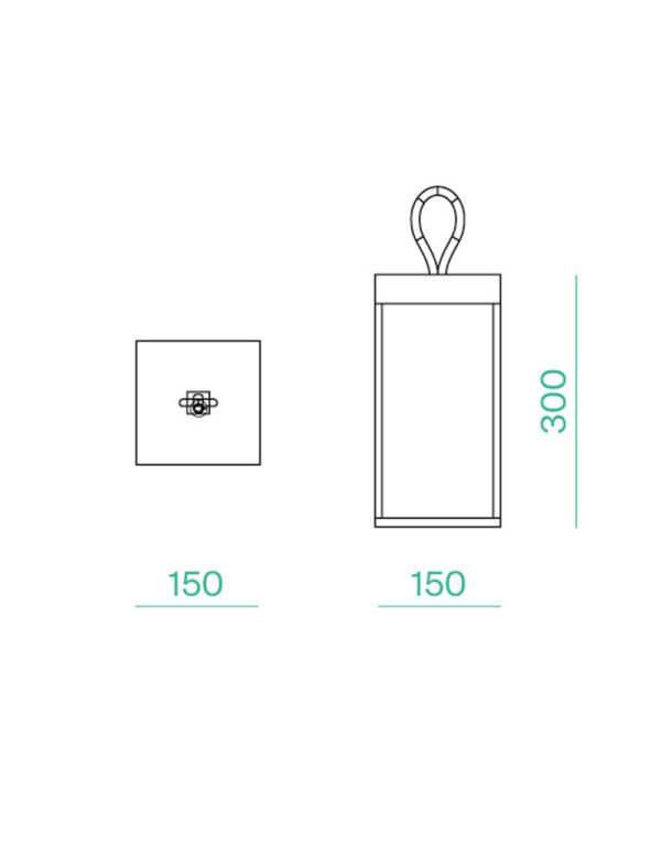 DIOGENE ΕΠΙΤΡΑΠΕΖΙΟ ΜΑΥΡΟ ΕΠΑΝΑΦ. LED 2,2W IP65 LOGICA – 2-MC42722