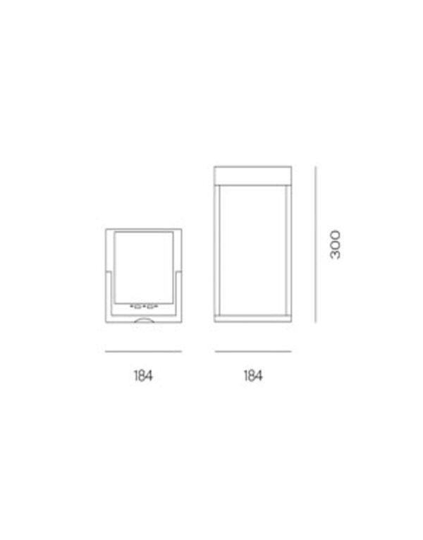DIOGENE HYBRID ΕΠΙΤΡΑΠΕΖΙΟ ΜΑΥΡΟ ΕΠΑΝΑΦ. LED 2,2W IP65 LOGICA – 2-MC42766
