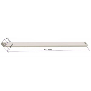 ΦΩΤΙΣΤΙΚΟ ΣΚΑΦΑΚΙ ΑΛΟΥΜΙΝΙΟΥ SLIM 62CM ΓΙΑ ΜΙΑ ‘H ΔΥΟ ΛΑΜΠΕΣ LED Τ8 9W UNIVERSE – 2-U003711