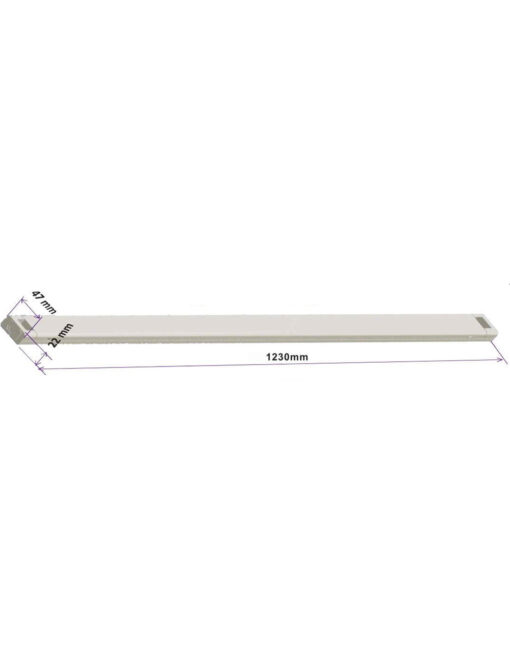 ΦΩΤΙΣΤΙΚΟ ΣΚΑΦΑΚΙ ΑΛΟΥΜΙΝΙΟΥ SLIM 123CM ΓΙΑ ΜΙΑ ‘H ΔΥΟ ΛΑΜΠΕΣ LED Τ8 18W UNIVERSE – 2-U003728