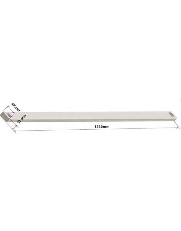 ΦΩΤΙΣΤΙΚΟ ΣΚΑΦΑΚΙ ΑΛΟΥΜΙΝΙΟΥ SLIM 123CM ΓΙΑ ΜΙΑ ‘H ΔΥΟ ΛΑΜΠΕΣ LED Τ8 18W UNIVERSE – 2-U003728