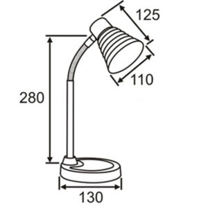 ΦΩΤΙΣΤΙΚΟ ΠΟΡΤΑΤΙΦ ΓΡΑΦΕΙΟΥ Ε14 MAX 25W 280x130mm ΑΛΟΥΜΙΝΙΟΥ ΚΟΚΚΙΝΟ UNIVERSE – 2-U004879