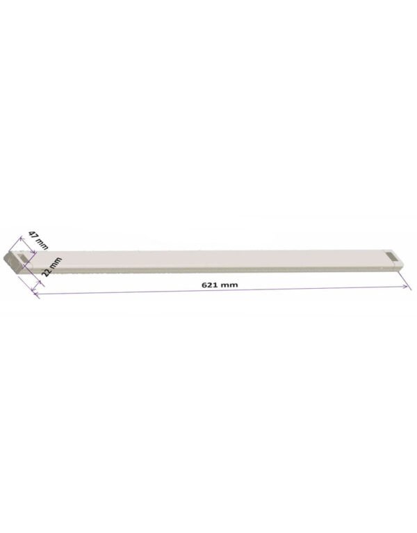 ΦΩΤΙΣΤΙΚΟ ΣΚΑΦΑΚΙ ΑΛΟΥΜΙΝΙΟΥ SLIM 153CM ΓΙΑ ΜΙΑ ‘H ΔΥΟ ΛΑΜΠΕΣ LED Τ8 24W UNIVERSE – 2-U004985