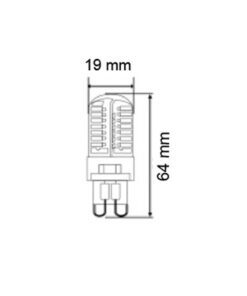 ΛΑΜΠA LED SMD G9 10W 6400K 220-240V 1000lm UNIVERSE – 2-U006446