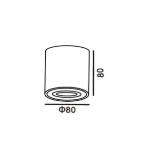 ΣΠΟΤ ΕΞΩΤΕΡΙΚΟ ΟΡΟΦΗΣ KINHTO 80mm 1xMR16/GU10 MAX50W ΑΛΟΥΜΙΝΙΟΥ ΜΑΥΡΟ UNIVERSE – 2-U006996