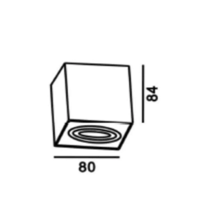 ΣΠΟΤ ΕΞΩΤΕΡΙΚΟ ΟΡΟΦΗΣ KINHTO 80x80mm 1xMR16/GU10 MAX50W ΑΛΟΥΜΙΝΙΟΥ ΛΕΥΚΟ UNIVERSE – 2-U007733