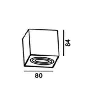 ΣΠΟΤ ΕΞΩΤΕΡΙΚΟ ΟΡΟΦΗΣ KINHTO 80x80mm 1xMR16/GU10 MAX50W ΑΛΟΥΜΙΝΙΟΥ ΜΑΥΡΟ UNIVERSE – 2-U007740