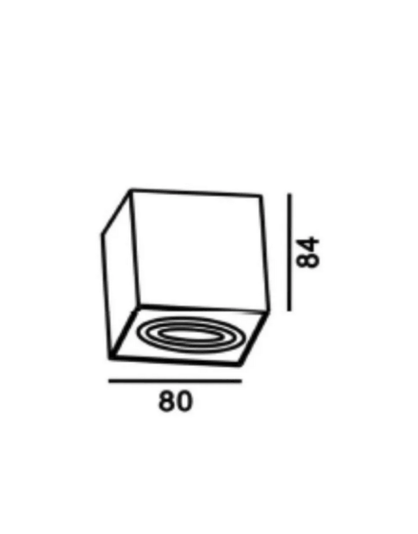 ΣΠΟΤ ΕΞΩΤΕΡΙΚΟ ΟΡΟΦΗΣ KINHTO 80x80mm 1xMR16/GU10 MAX50W ΑΛΟΥΜΙΝΙΟΥ ΜΑΥΡΟ UNIVERSE – 2-U007740