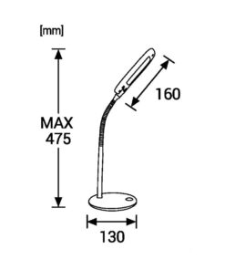 ΦΩΤΙΣΤΙΚΟ ΠΟΡΤΑΤΙΦ ΓΡΑΦΕΙΟΥ LED 5W 4000K 500lm 120° ΠΛΑΣΤΙΚΟ ΑΣΗΜΙ UNIVERSE – 2-U008600