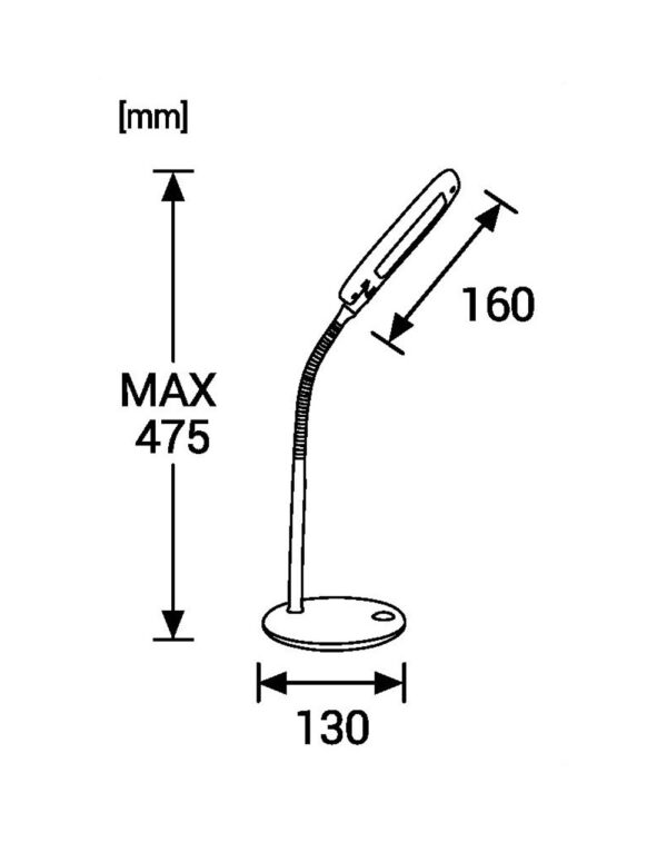ΦΩΤΙΣΤΙΚΟ ΠΟΡΤΑΤΙΦ ΓΡΑΦΕΙΟΥ LED 5W 4000K 500lm 120° ΠΛΑΣΤΙΚΟ ΜΑΥΡΟ UNIVERSE – 2-U008617